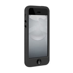 Силиконовый чехол с кнопкой Черный для IPhone 5