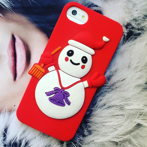 Силиконовый чехол Cristmas Holidays Snowman Red для iPhone 5-5s