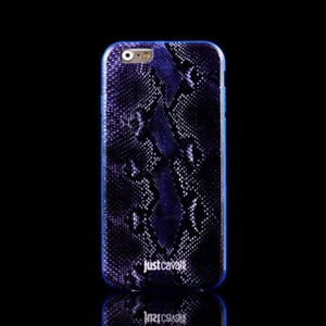 Силиконовый чехол Justcavalli Python Blue Питон Синий для Iphone 6
