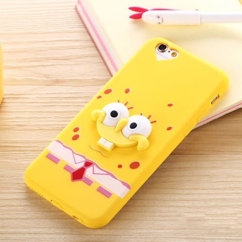 Силиконовый чехол Spongebob для iPhone 6&6s